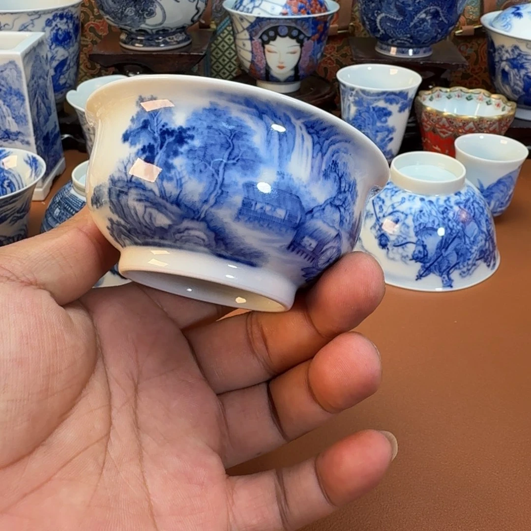 千***然杯子景德镇全手工手绘陶瓷