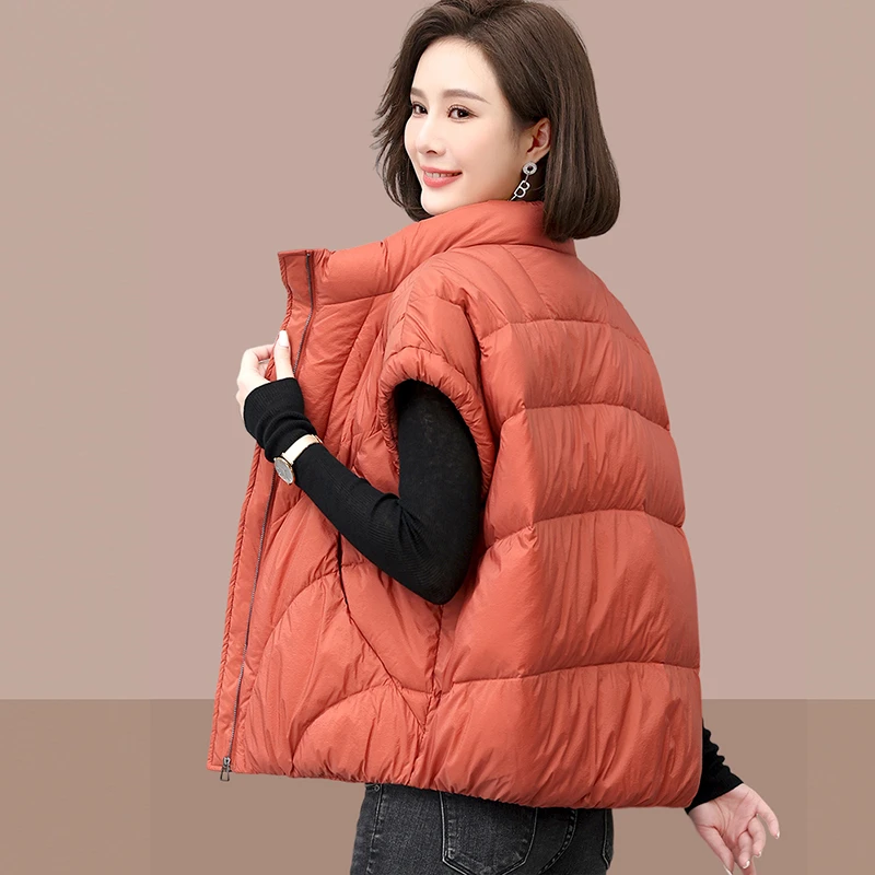 保暖加厚护肩背心马甲女新款2025秋冬宽松洋气妈妈马夹外穿外套