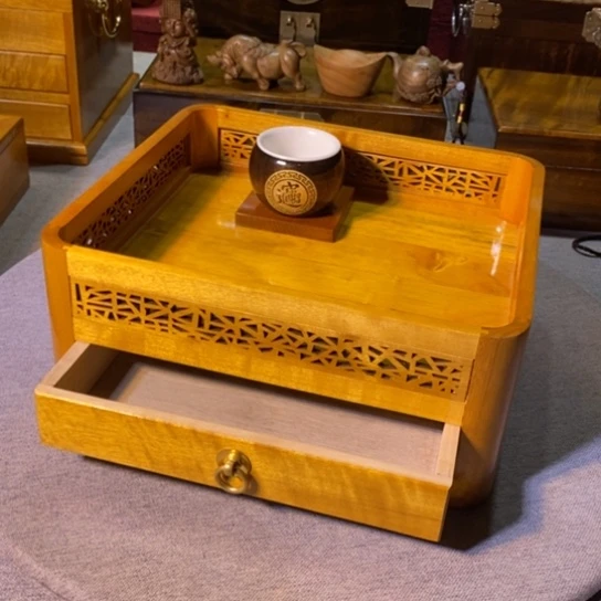 清***言金丝楠金丝楠木小叶都盆