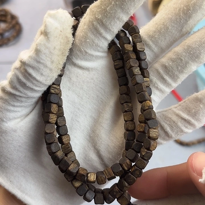 沉香碎屑沉香奇楠沉香方糖珠多圈多样性发一17g