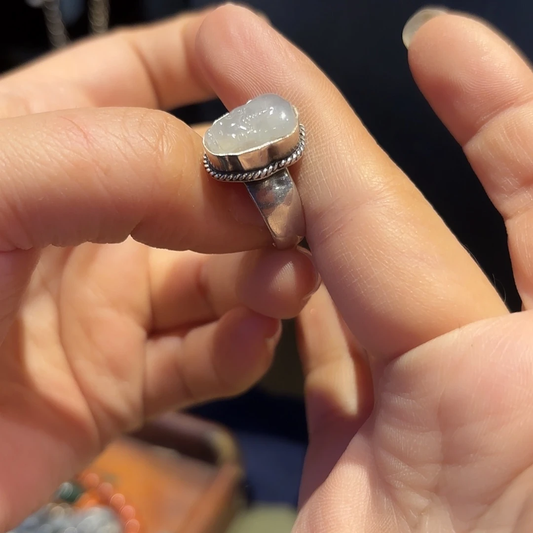 翡翠戒指未镶嵌原创