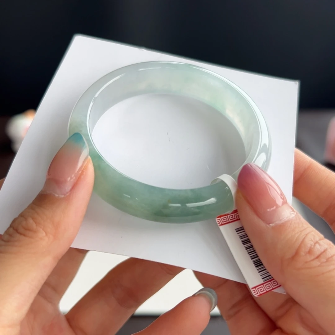 翡翠未镶嵌手镯12号 52.2