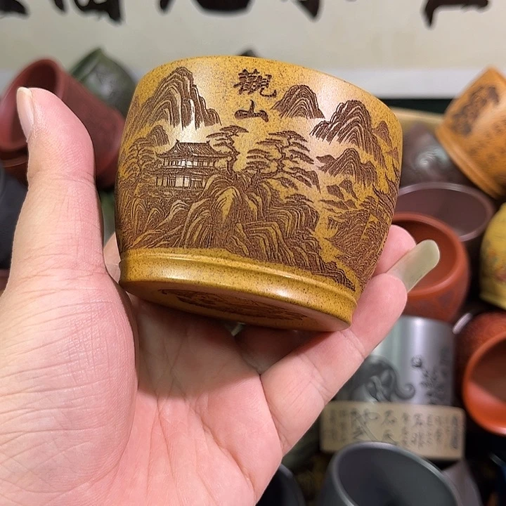 茶杯紫砂全手工紫砂主人杯