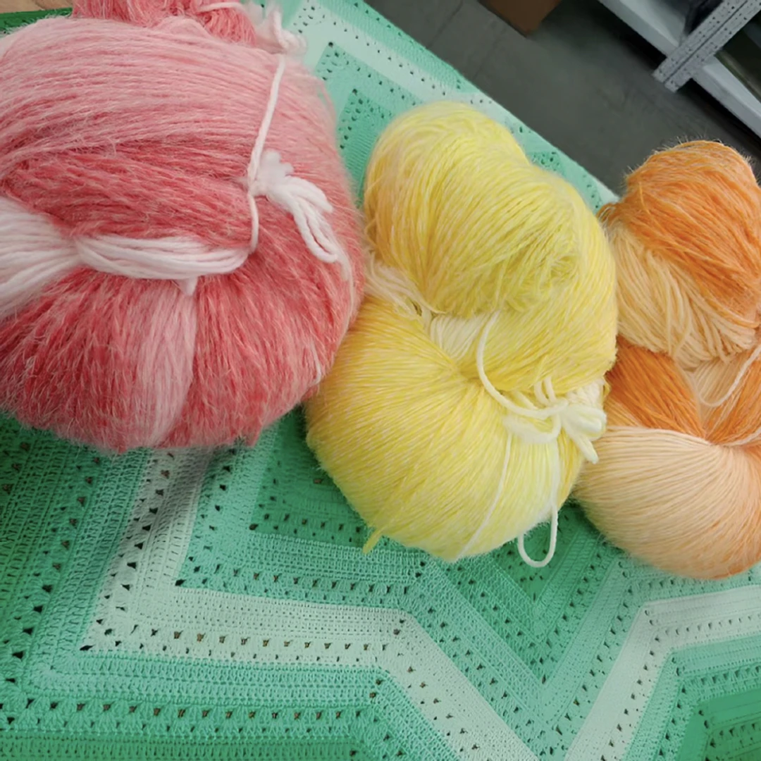 福利大份量【约600克】长绒毛线绞纱手工编织钩针钩织花束毯子衣服