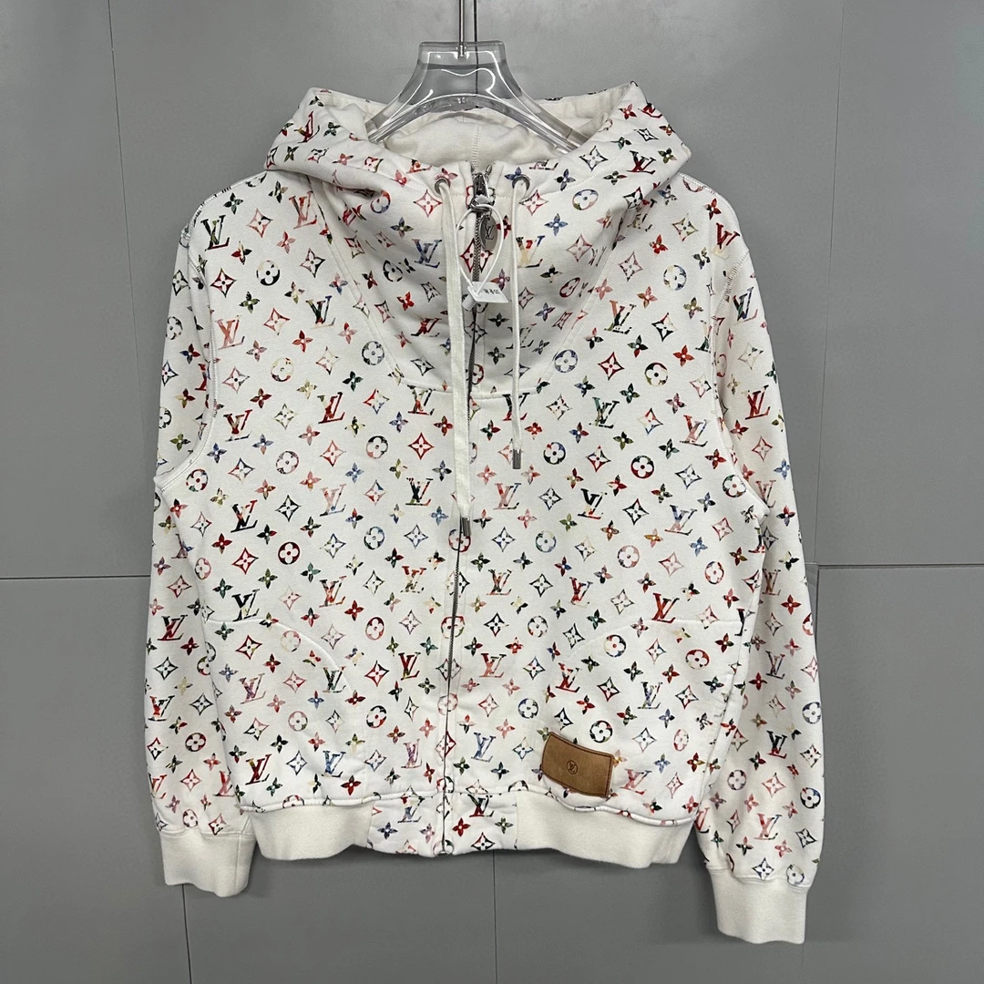 99新  LV 炫彩满印拉链外套 S码 D19975