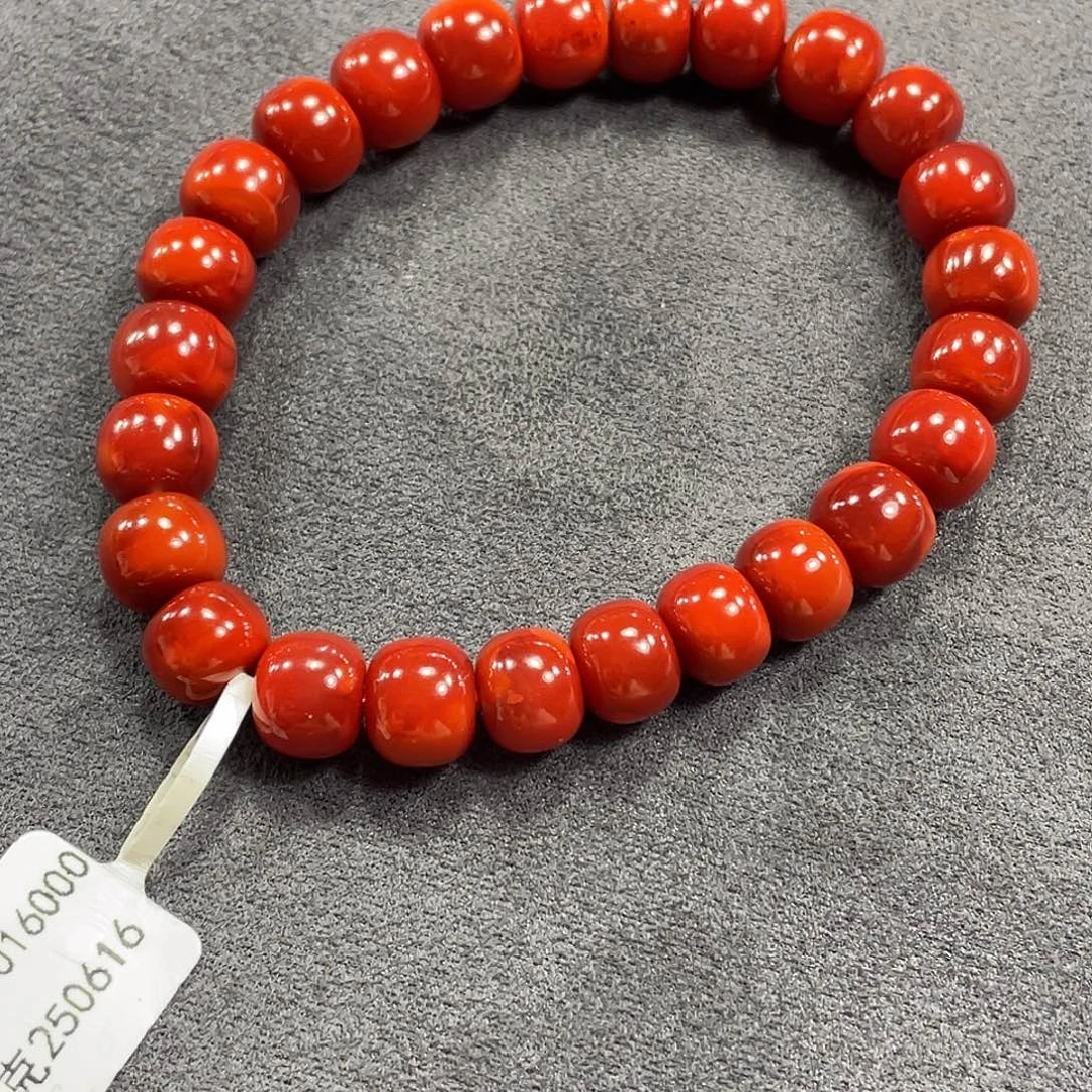 南红玛瑙未镶嵌手链