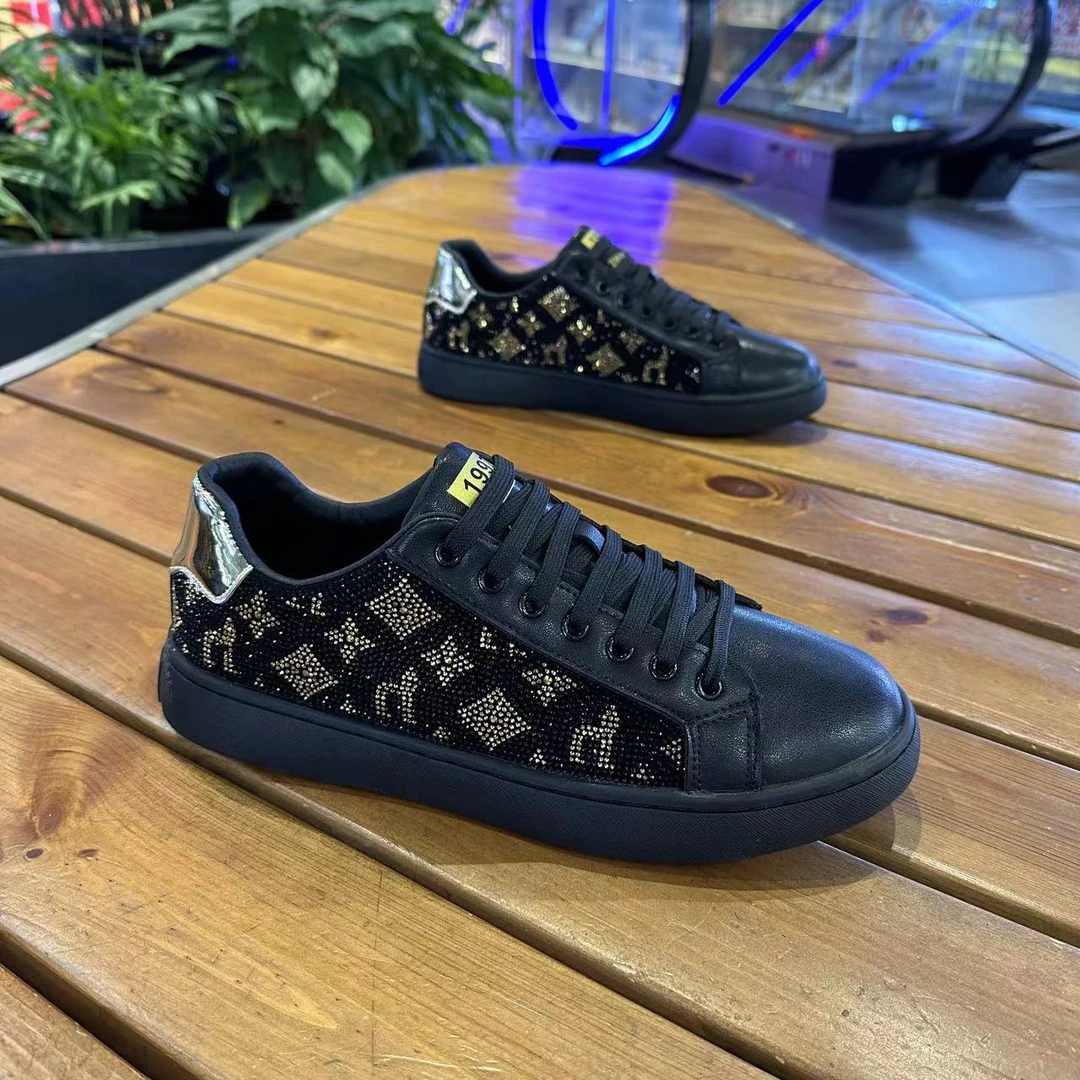 2388-45修面皮极简风中年透气休闲板鞋百搭板鞋时尚板鞋