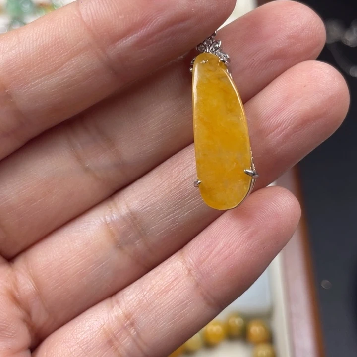 翡翠银S925镶嵌颈饰