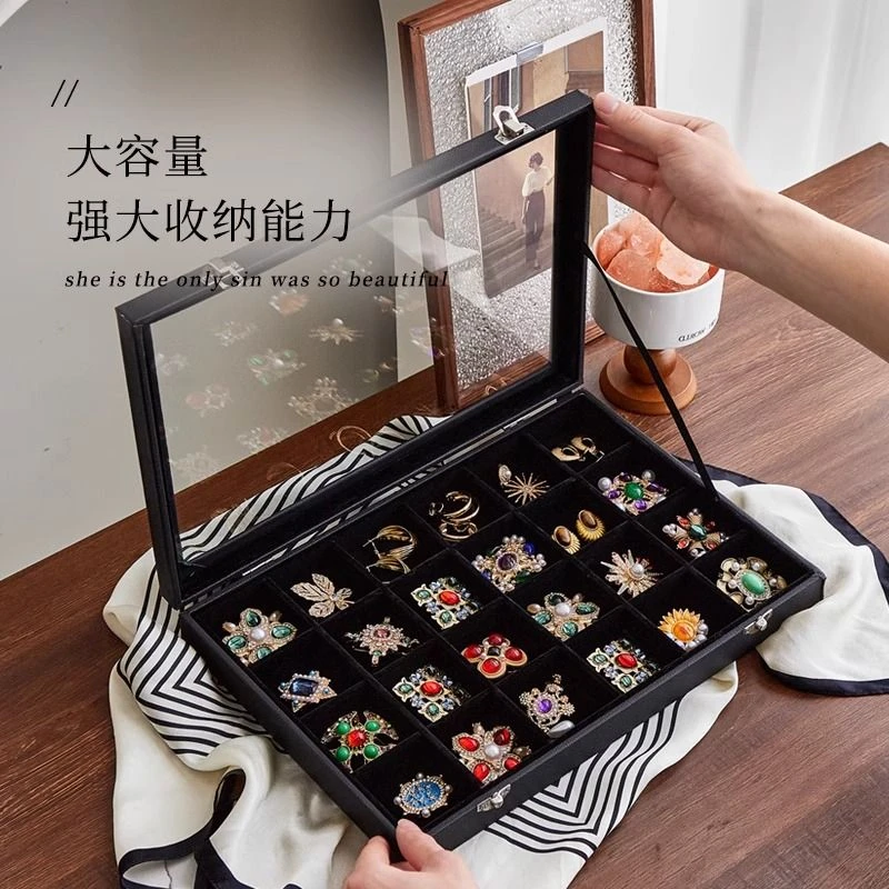 胸针专用收纳盒袖扣首饰盒高档精致放胸针的盒子耳环耳钉饰品戒指