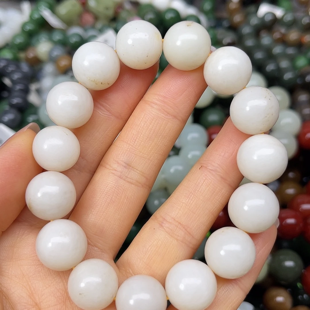 和田玉未镶嵌手链