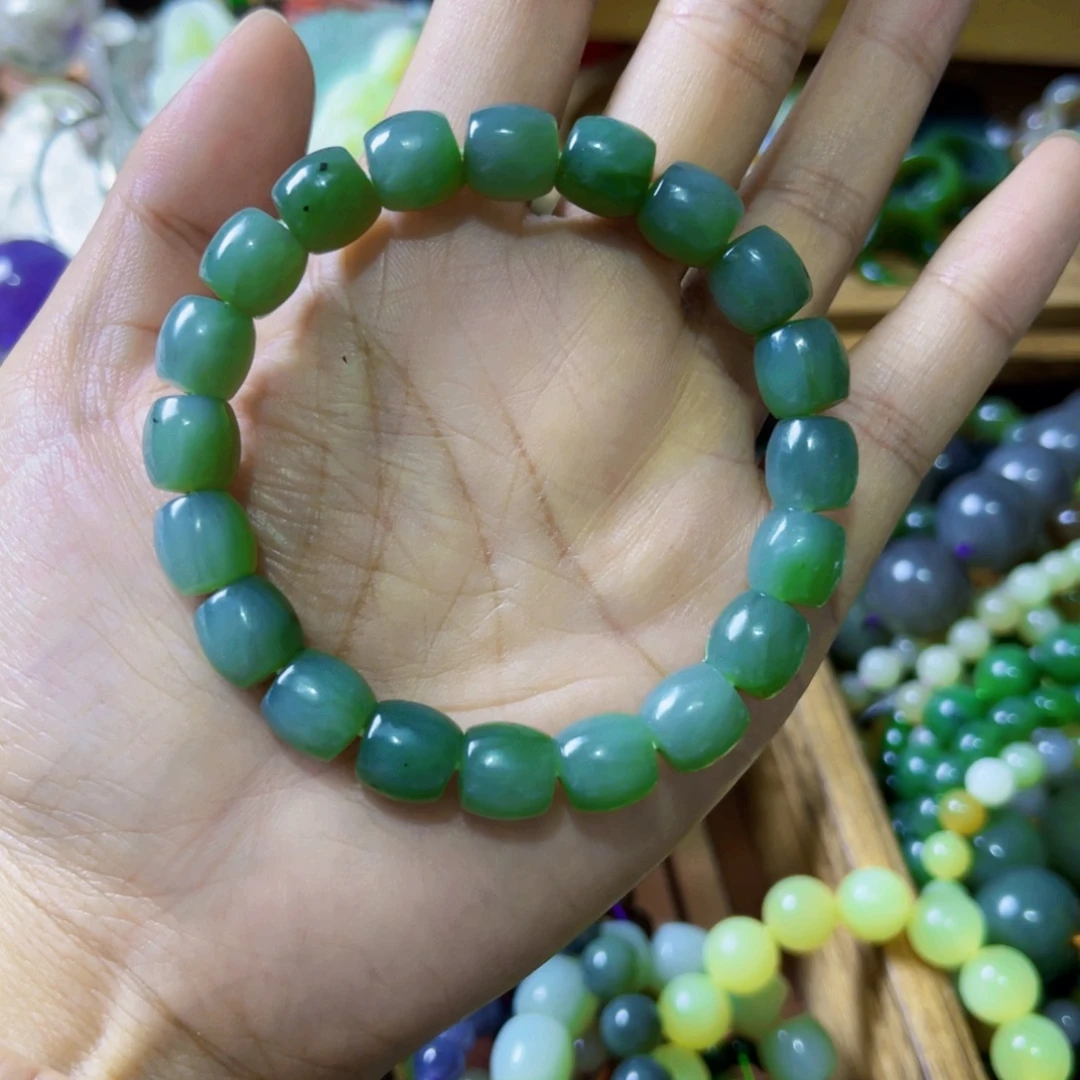 和田玉（糖玉）未镶嵌手链和田玉碧玉