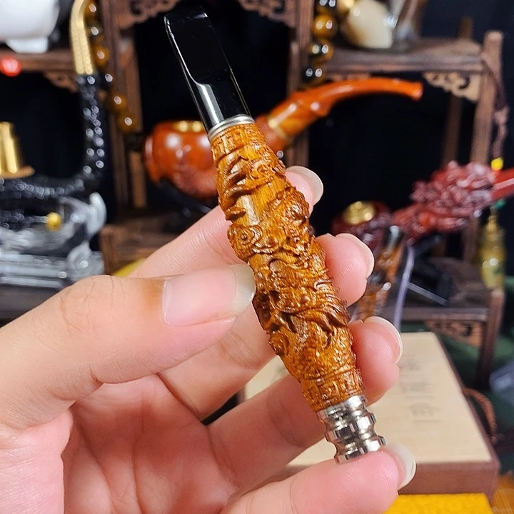 高端定制金丝楠烟嘴