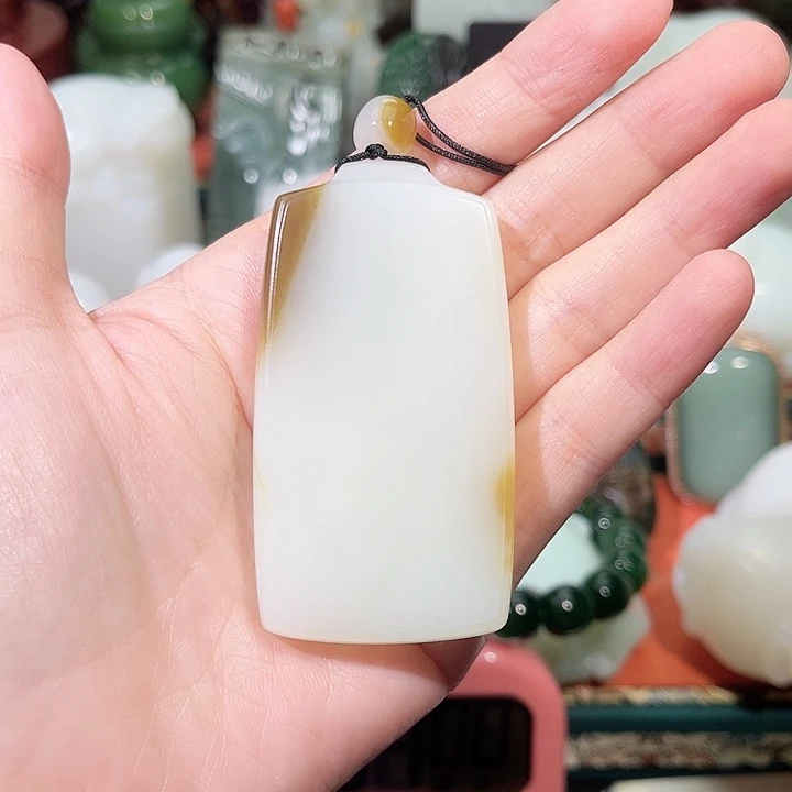 和田玉未镶嵌挂件