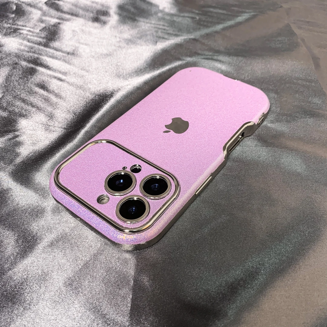 高颜值珠光大视窗适用苹果16promax手机壳iPhone15pro个性14/13软