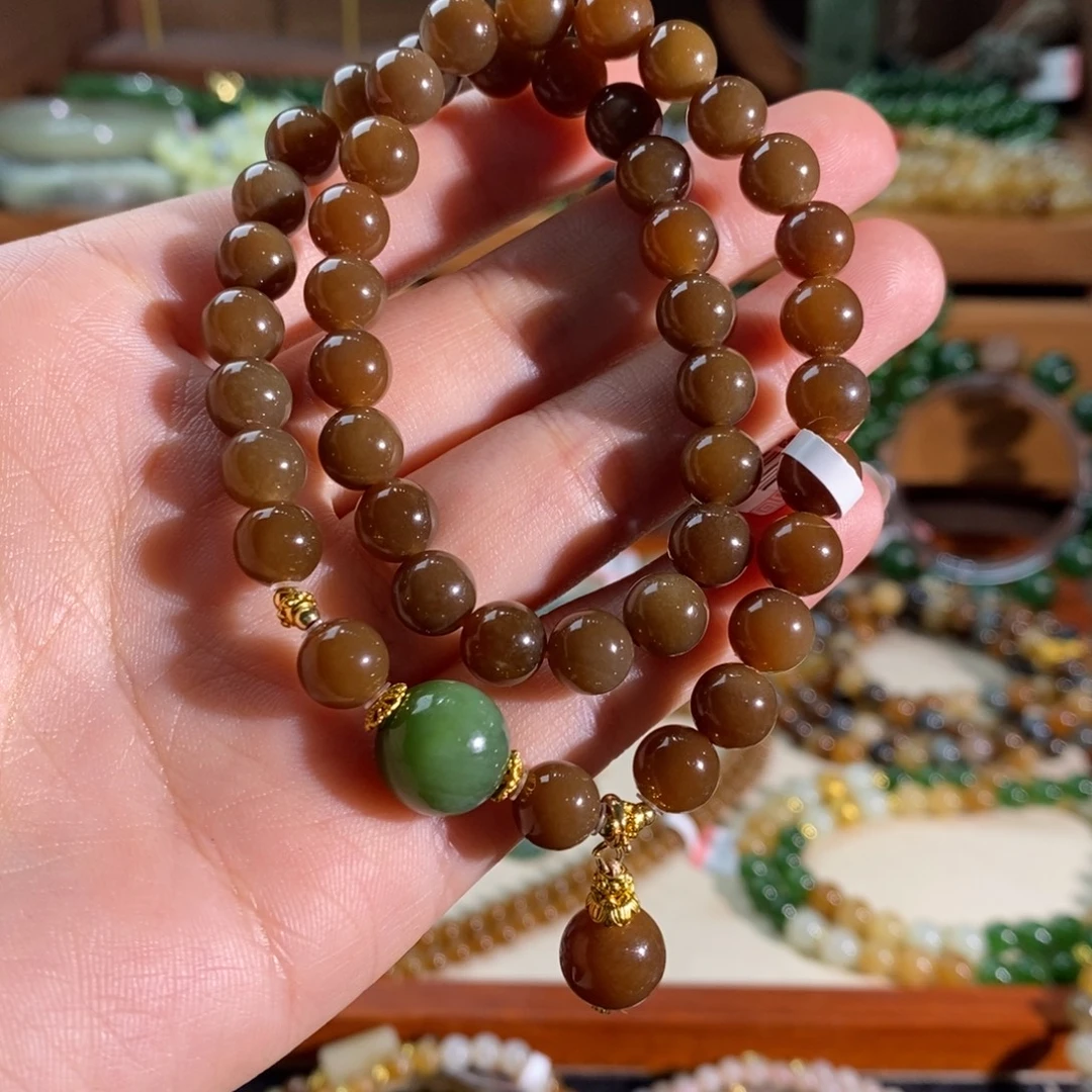 和田玉未镶嵌手链