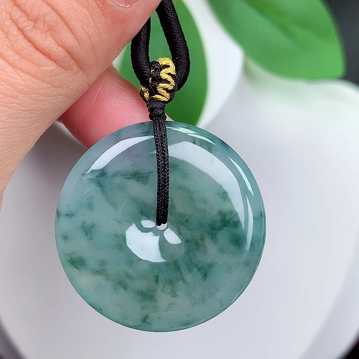 颈饰未镶嵌翡翠平安扣 32x5.8mm