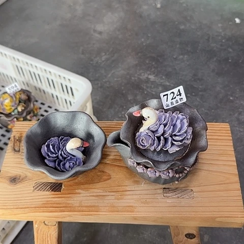 瓷片柴烧柴烧柴烧724一套