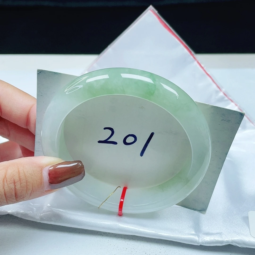 翡翠未镶嵌手镯 正圈59+