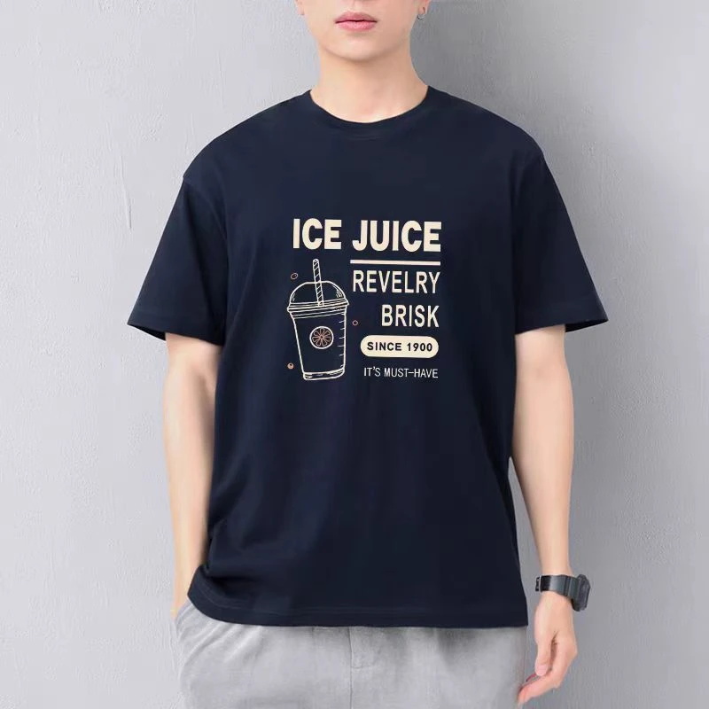 夏季纯棉时尚百搭潮牌T恤潮流宽松圆领上衣学生半袖港风男生短袖