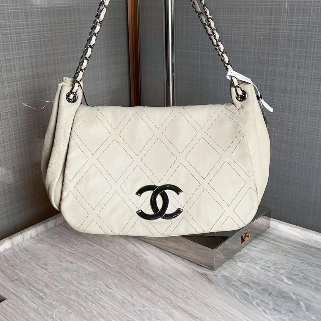 95新 Chanel/香奈儿 chanel 白色 单肩包/000