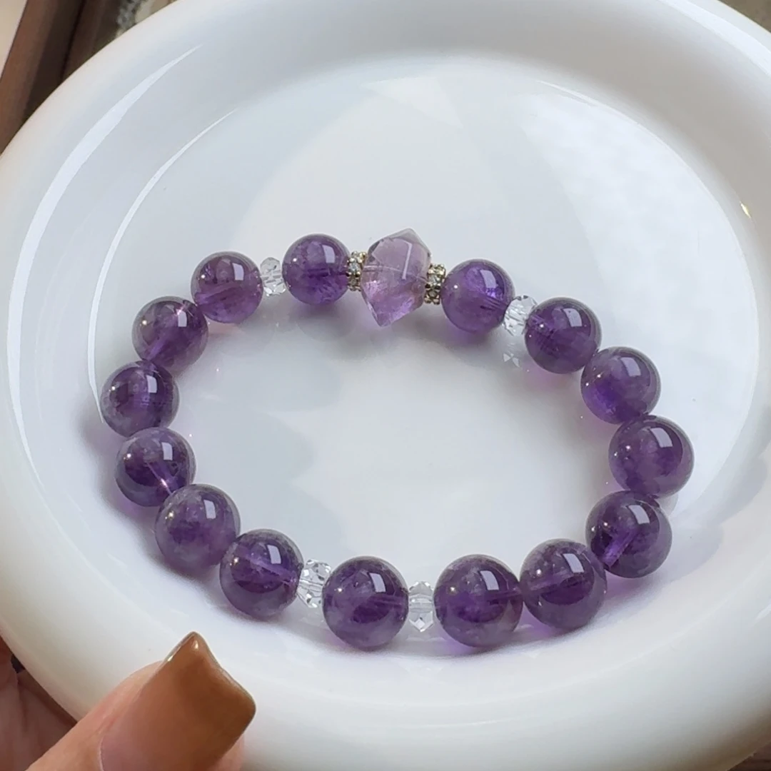 青***༼水晶手链未镶嵌紫晶