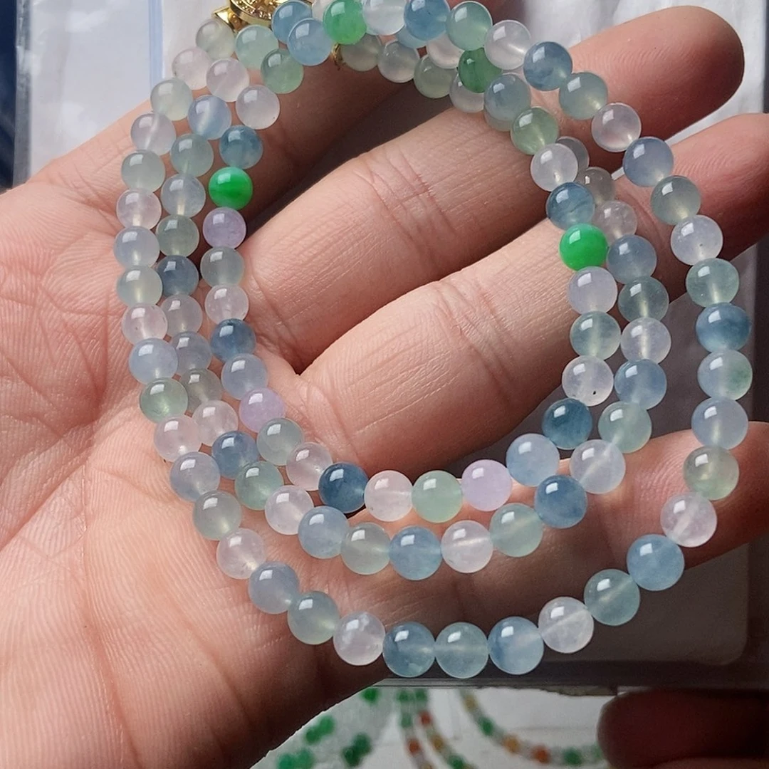 未镶嵌定制翡翠056天然缅甸翡翠卡5.8