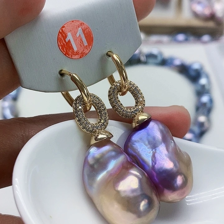 颈饰银S925镶嵌淡水珍珠