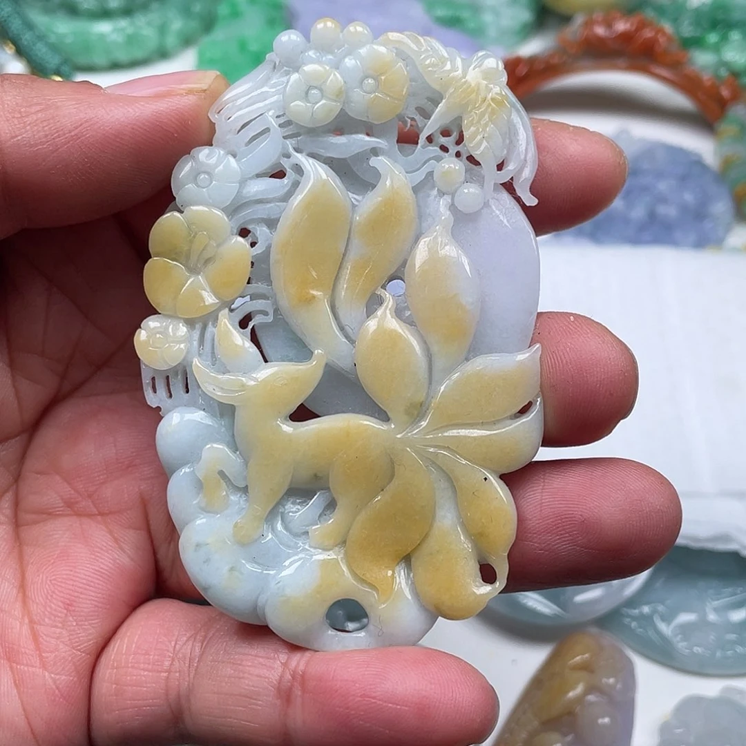 颈饰未镶嵌翡翠翡玉缘翡翠