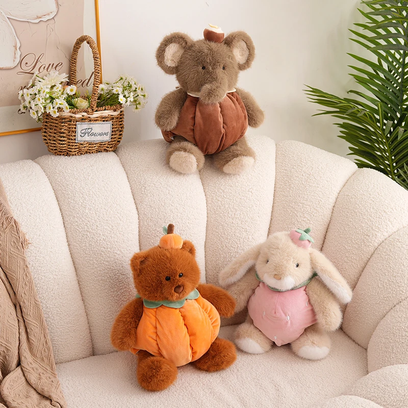 小兔子玩偶大象小熊毛绒玩具公仔安抚娃娃儿童生日新年礼物送女友
