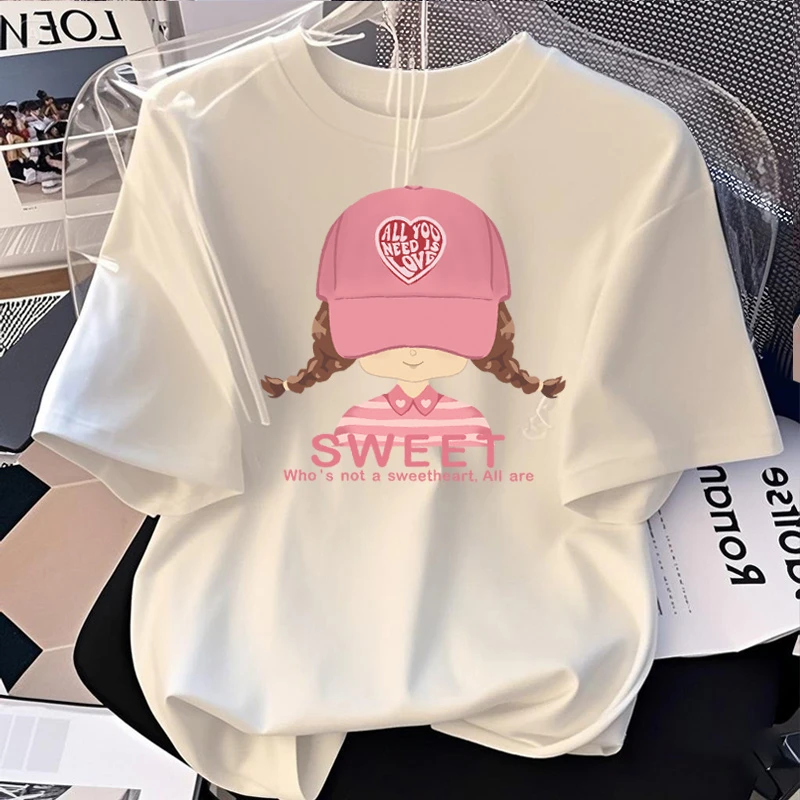 【6-2】2025纯棉男女同款纯棉T恤短袖t恤男女夏季ins潮牌潮