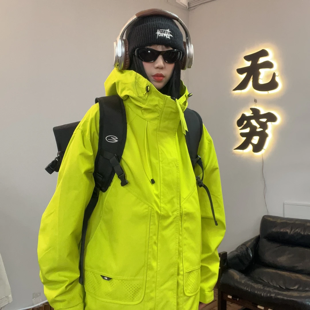 【无穷山系】新款日常休闲夹克防风宽松时尚连帽户外外套61015