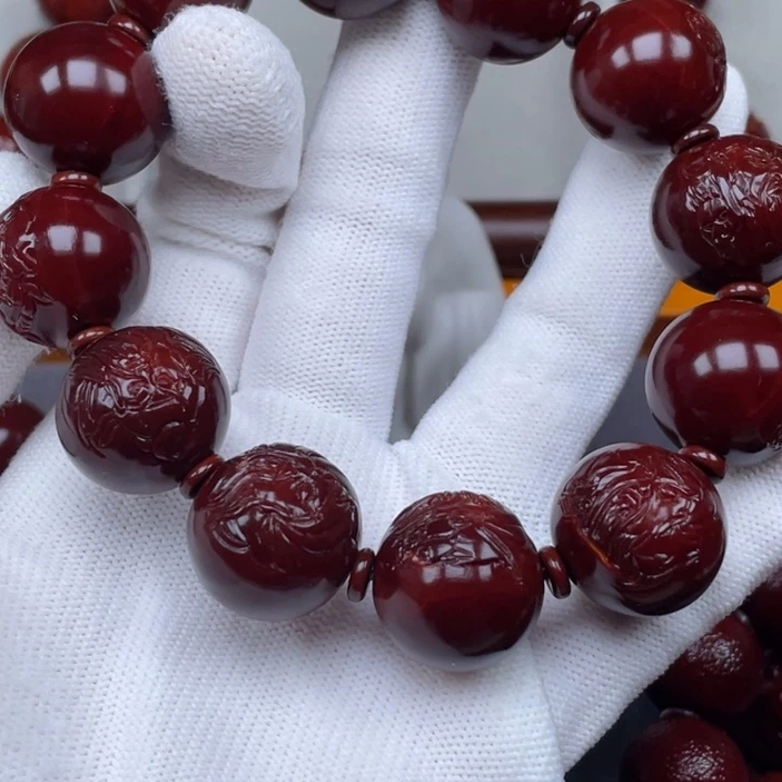 林***彬橄榄核手串/手链正圆关公