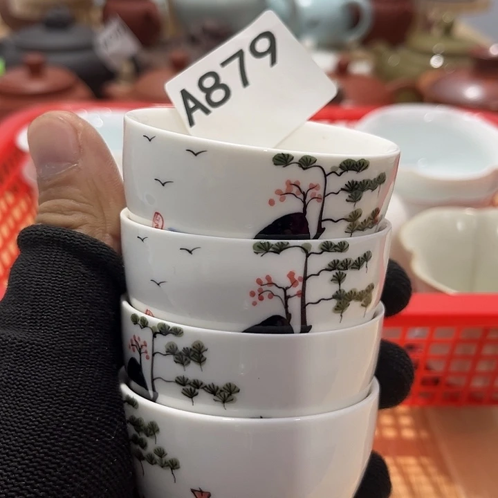 三***保瓷片茶摆件工艺品摆件666