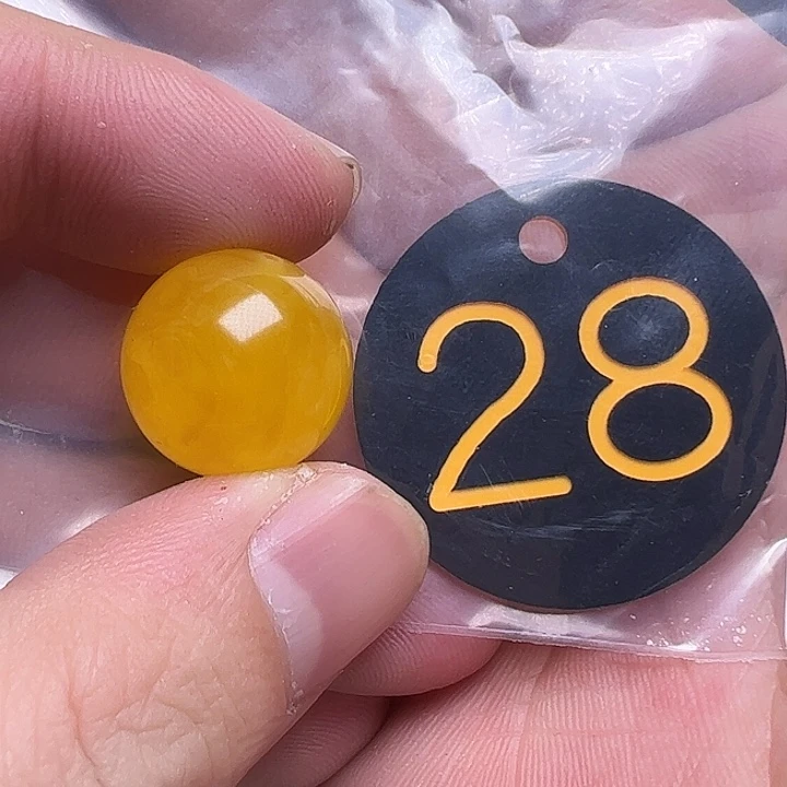 蜜蜡未镶嵌珠宝奇石17.5mm