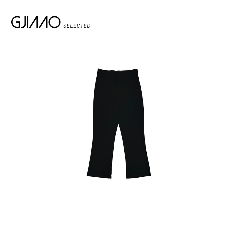 2K609 薄款松紧腰喇叭裤