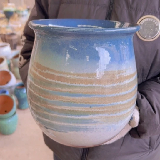 紫砂花盆高25口23————-