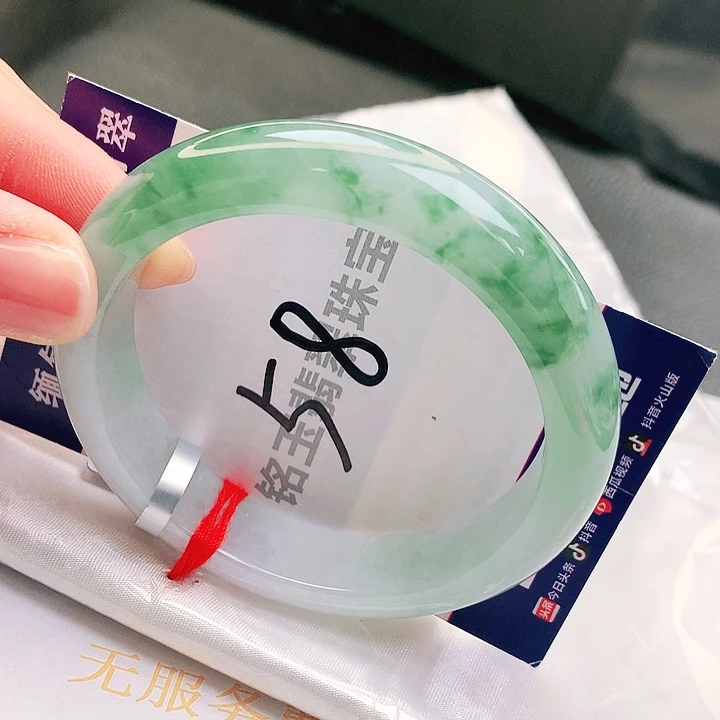 翡翠未镶嵌手镯缅甸天然a货翡翠手镯