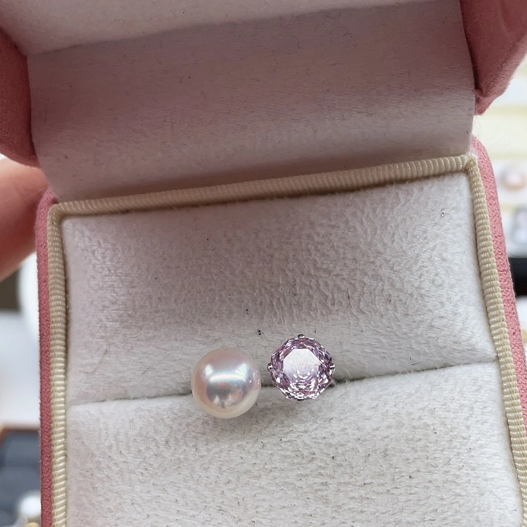 海水珍珠戒指银S925镶嵌Z10