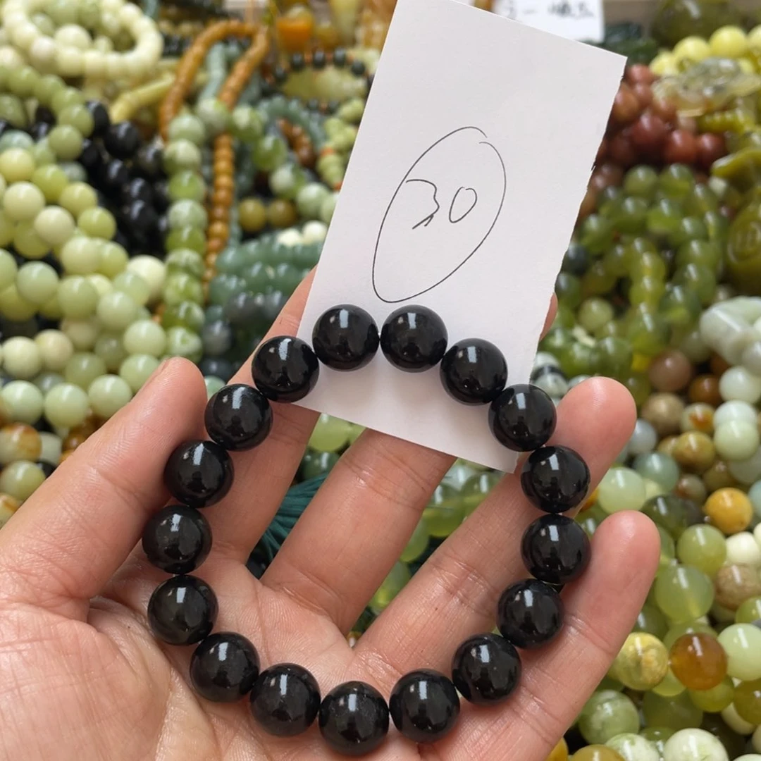 蛇纹石玉手链未镶嵌