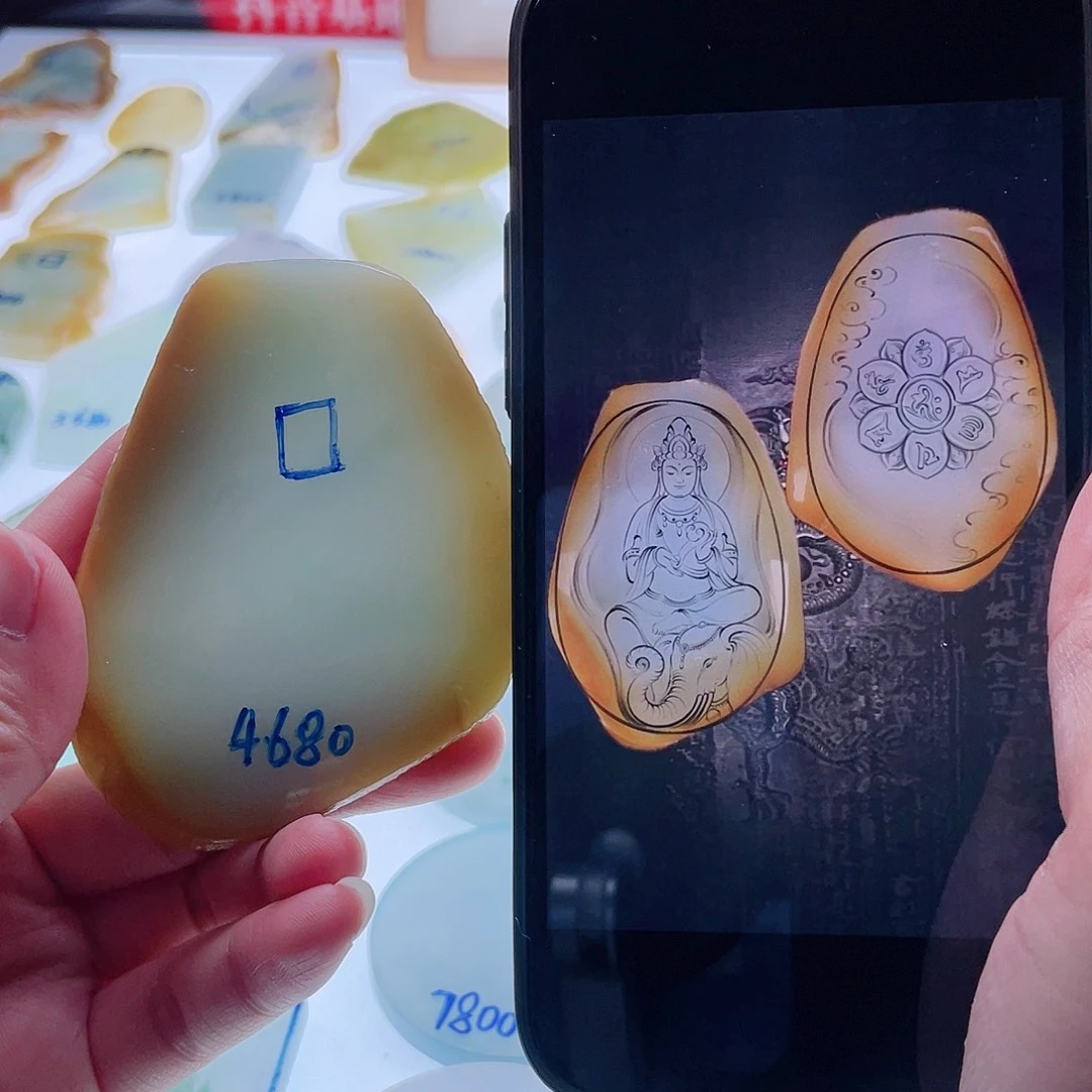 定制翡翠未镶嵌天然翡翠包工