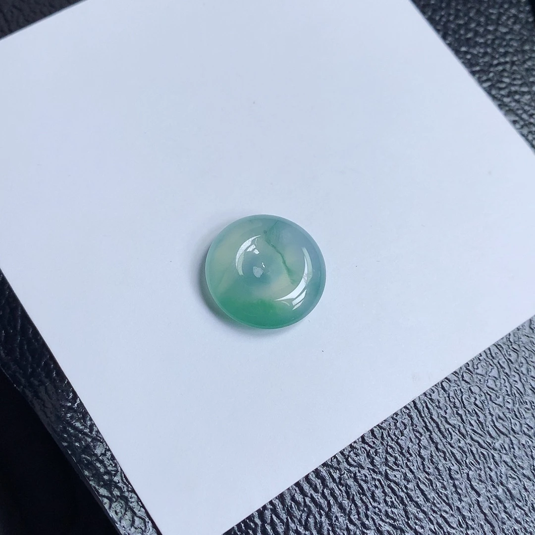 翡翠裸石缅甸天然A货翡翠冰种平安扣