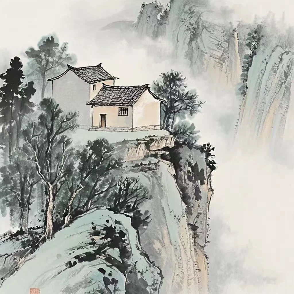 画好房屋的窍门（墨言老师教国画）