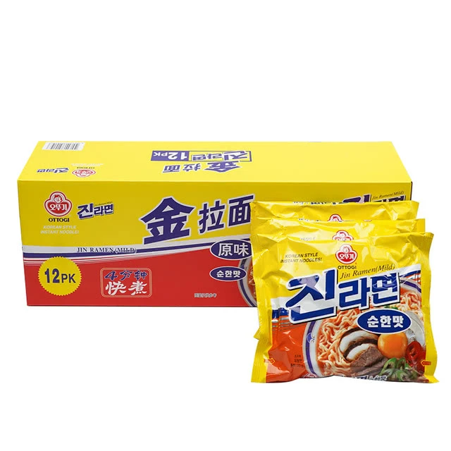 不倒翁 韩国金拉面(原味) 120g*12夜宵