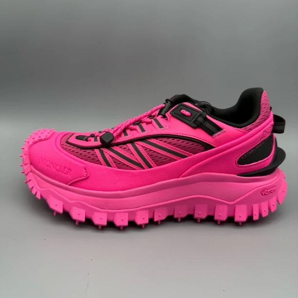 99新 MONCLER mo010 全枚红 女厚底 老爹鞋