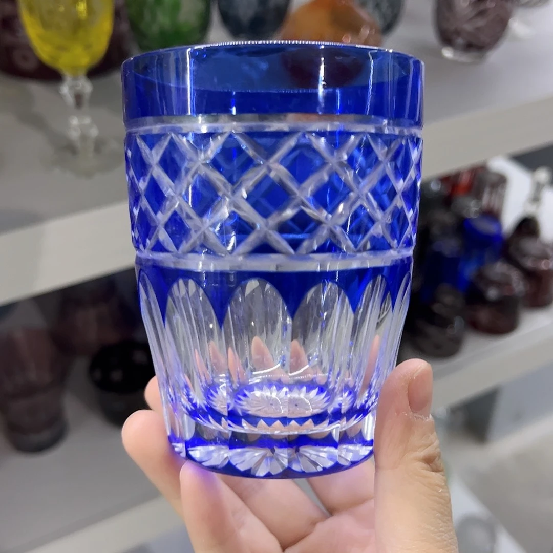 水晶玻璃平底款微瑕一个