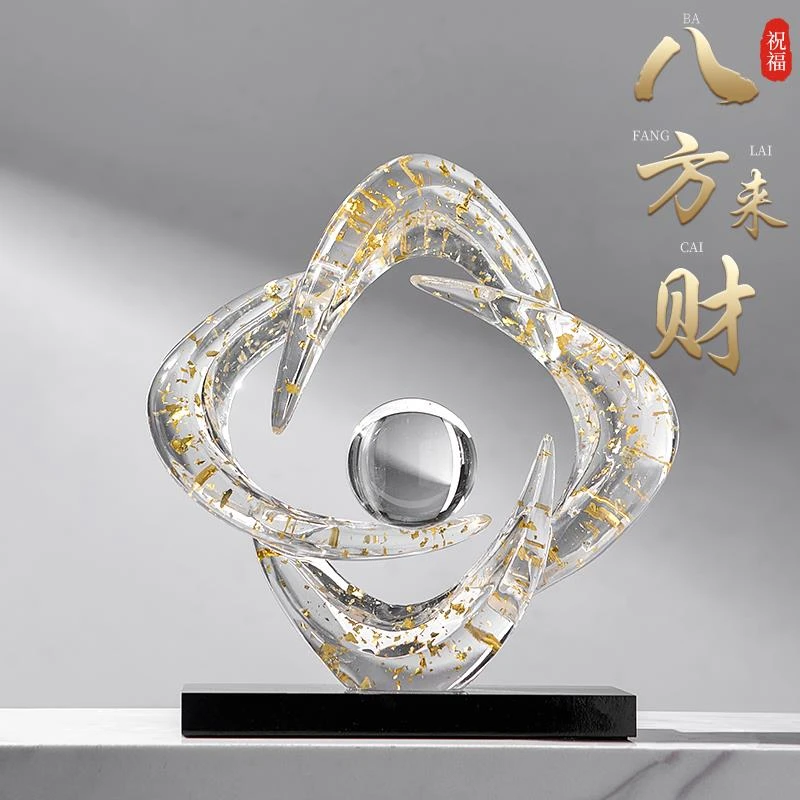 酒柜装饰品摆件轻奢高档客厅2025新款高级感电视柜办公室八方来财