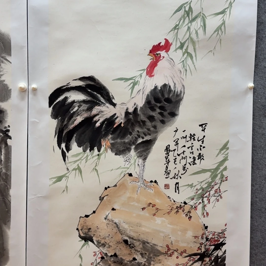 国画四尺作品花鸟哈哈