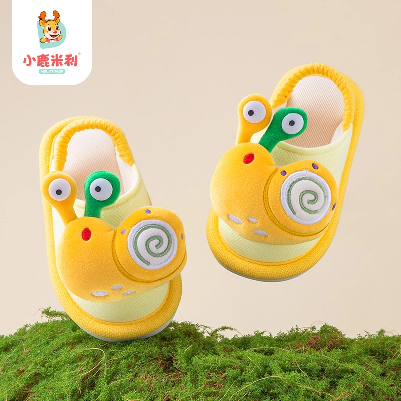 宝宝春秋拖鞋儿童防滑软底室内鞋卡通可爱透气居家鞋2025年新款
