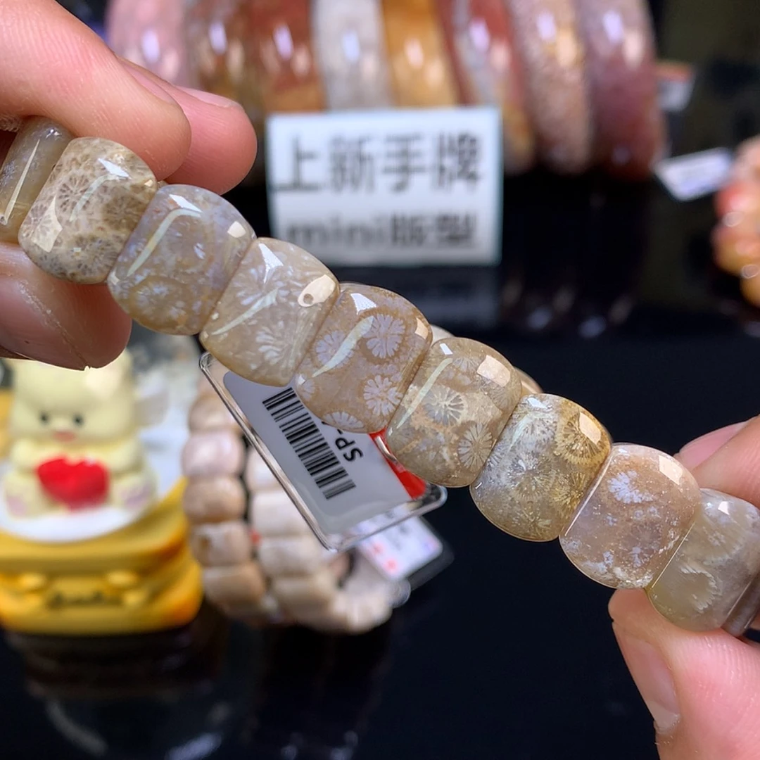 【闪购商品】颈饰未镶嵌硅化珊瑚（珊瑚玉）11号小雏菊