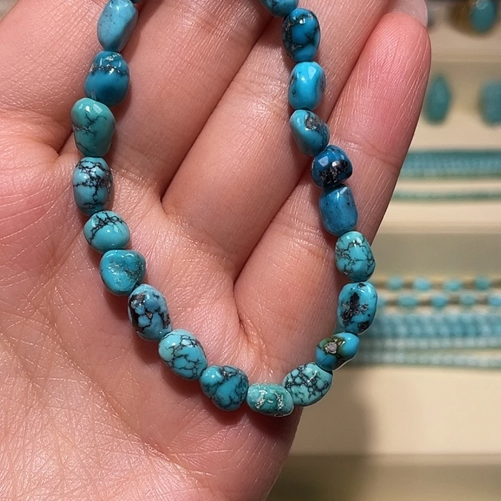 绿松石未镶嵌随型手串